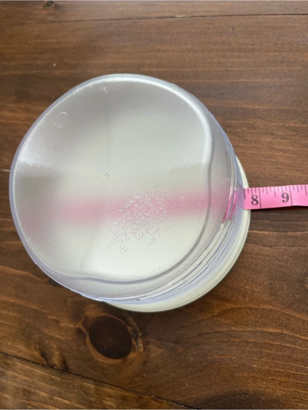 Longaberger Plastic Protector Lid and Container